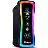 CyberPower GX150C2-E Gaming UPS Battery Backup and Surge Protector, 1500VA/1000W, RGB Lighting, 13 Outlets, USB‑C Charging, U