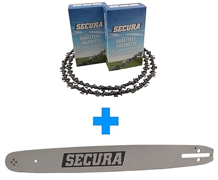 2 Sägeketten + Schwert passend Stihl 021-30cm 3/8LP' 44TG 1,3mm