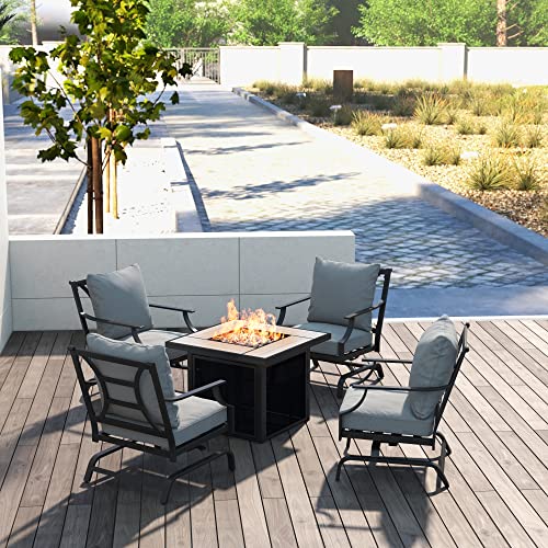 Grand patio 5Piece Outdoor Furniture Conversation Sets with 32Inch
