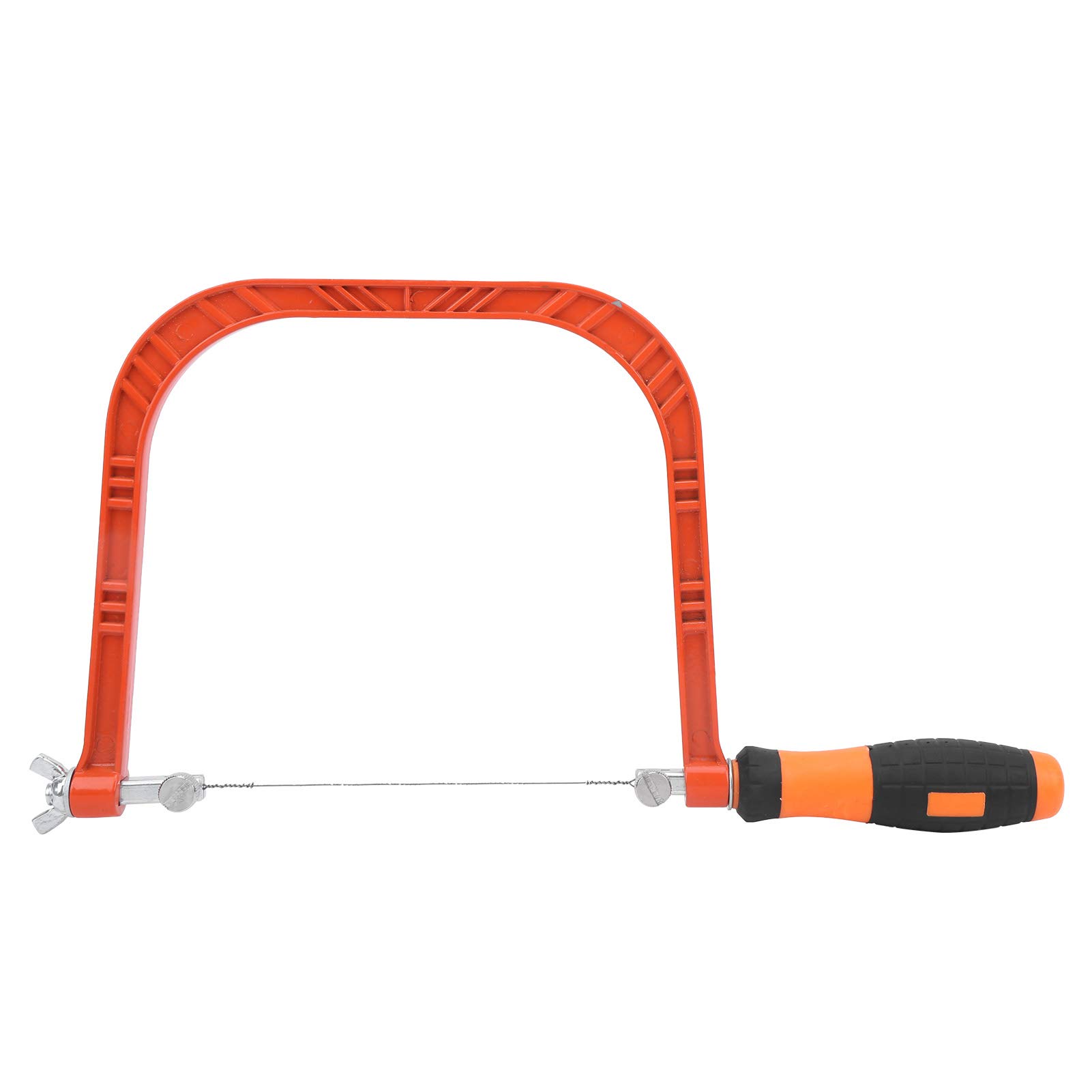 Junior Saw, U Shaped Aluminium Alloy Adjustable Junior Hacksaw Solid Frame High Tension Hacksaw Woodworking Hand Saw Tool Accessory