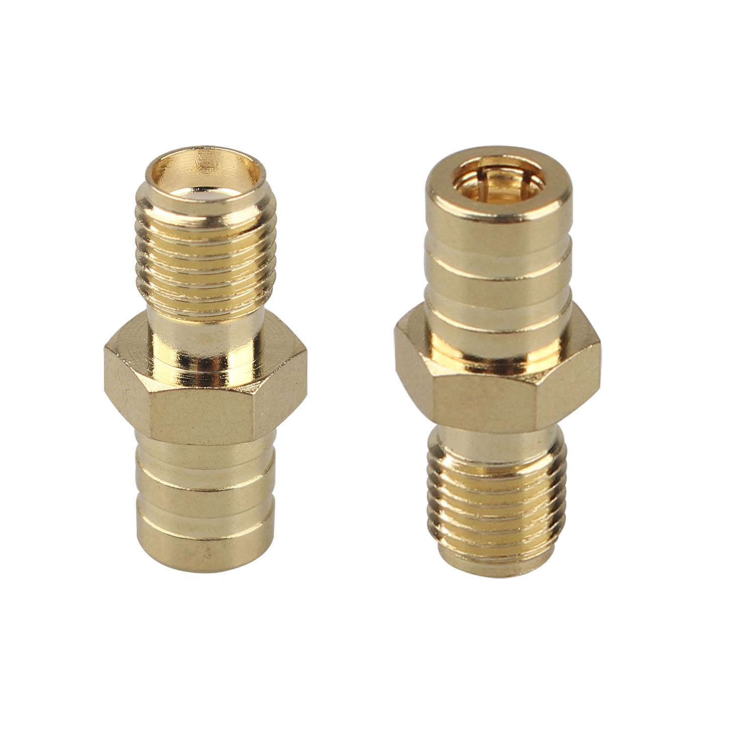 Futheda 2PCS SMA Female to SMB Female Coax Adapter SMA to SMB RF Coaxial Connector Compatible with WiFi Transceiver Wireless Device GPS Radio Scanner External Antenna RF Application Telecom WLAN