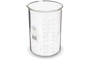 United Scientific BG1000-2000 Borosilicate Glass Low Form Beaker, 2000ml Capacity