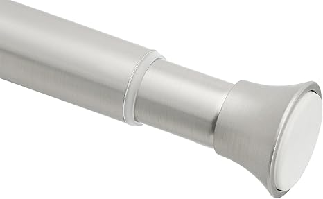Amazonbasics Tension Shower Doorway Curtain Rod 54 90 Nickel