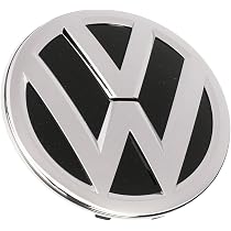 Lot De 4 Enjoliveurs Dynamiques Volkswagen Avec Logo R - Noir/Chrome | Référence OEM 000071213F | Pour Jantes Alliage