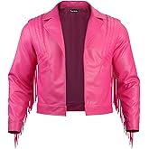 Naywig Faux Leather Western Cowboy Jacket With Fringes Garret Garrison Cosplay Costume For Mens And Boys