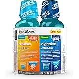 Amazon Basic Care Vapor Ice Daytime & Nighttime Cold & Flu Relief, temporarily relieves common cold and flu symptoms like sor