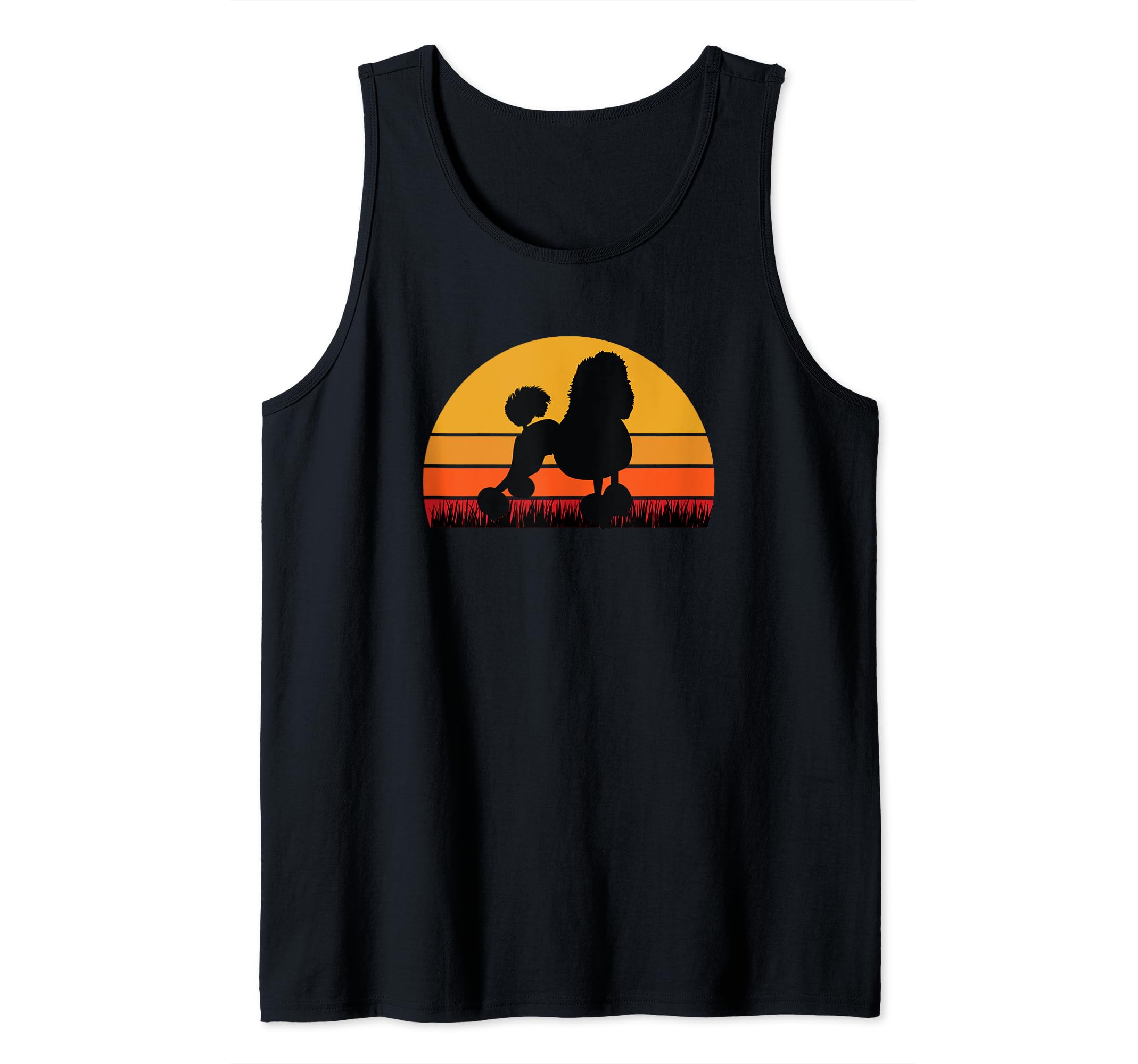Poodle Dog Pet - Sunset Cute Dog Dad Mom Tank Top