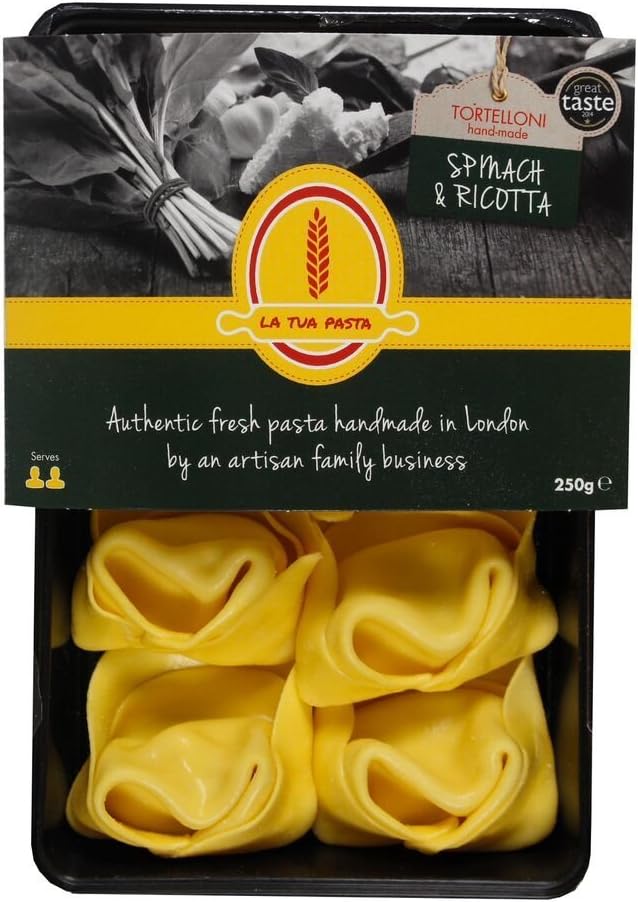 La Tua Pasta Tortelloni Spinach & Ricotta 250g (Fresh Filled Egg Pasta)