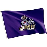 Desert Cactus James Madison University JMU Flag - 3 x 5 Feet Dukes Banner, Indoor/Outdoor Durable Fabric, 100% Polyester Design (Style 1)