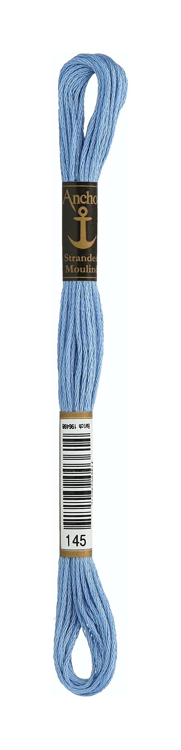 Anchor 232675 4635000-00145 Embroidery Thread, Cotton, Light Blue, 3 g
