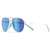 Lightweight TAC Polarized Tinted Classic Vintage Retro 70s Sunglasses, TR-90 Frame for Women Men, UV 400 Protection