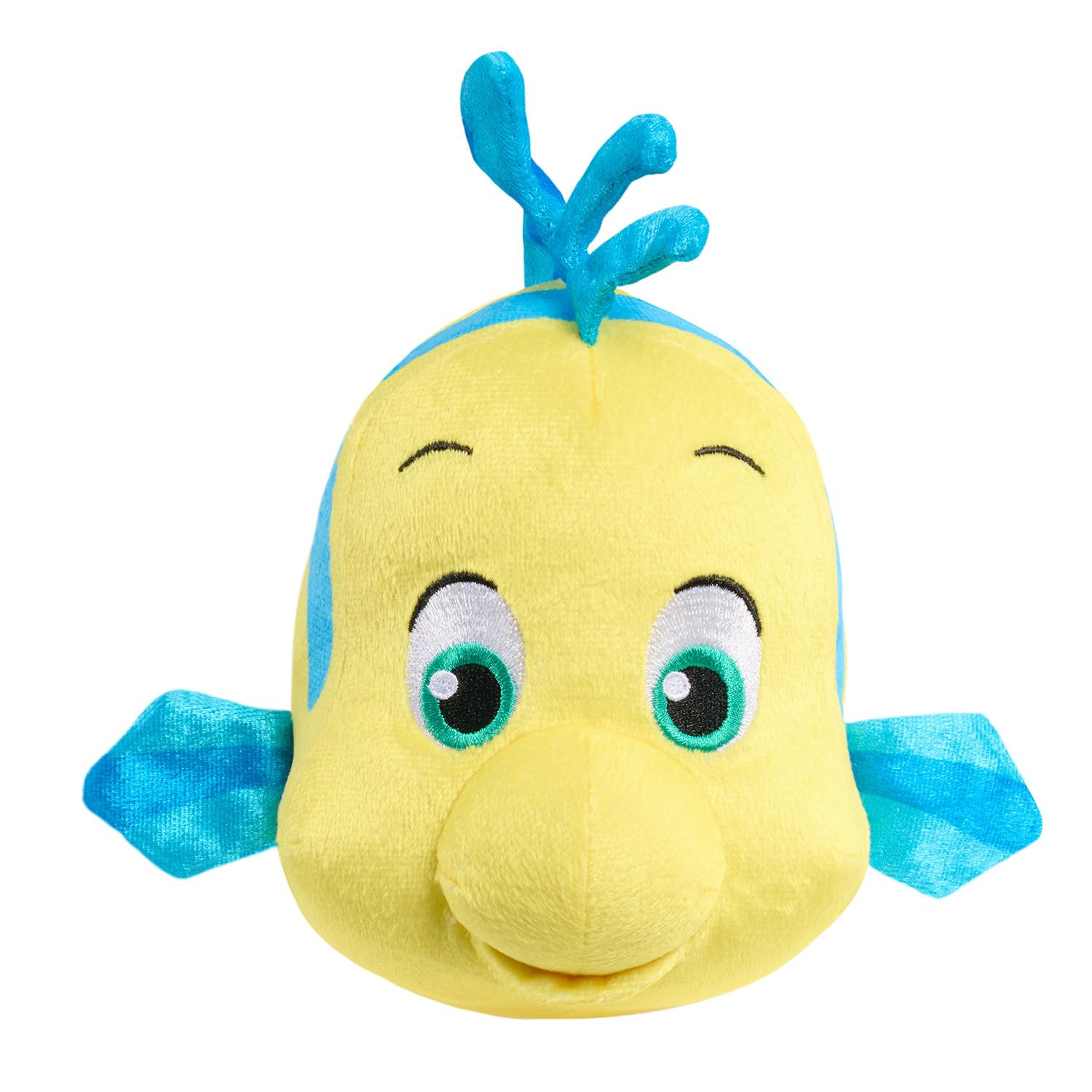 Just Play Disney Junior Ariel Flounder Small 7-inch Plush, Kids Toys for Ages 2 Up