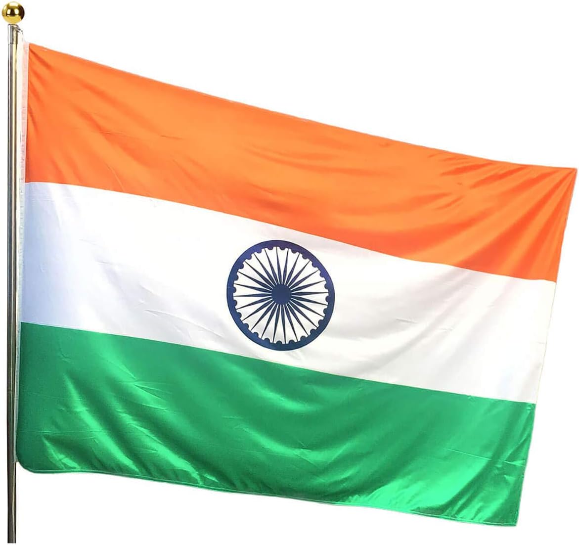 The Flag Shop Indian National Outdoor Flag of 2ft x 3ft in Knitted Polyester (Hulk Knit)