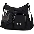 SUKRY Nylon Crossbody Bag for Women with Anti theft RFID Pocket, Waterproof Shoulder Bag Travel Purses and Handbag
