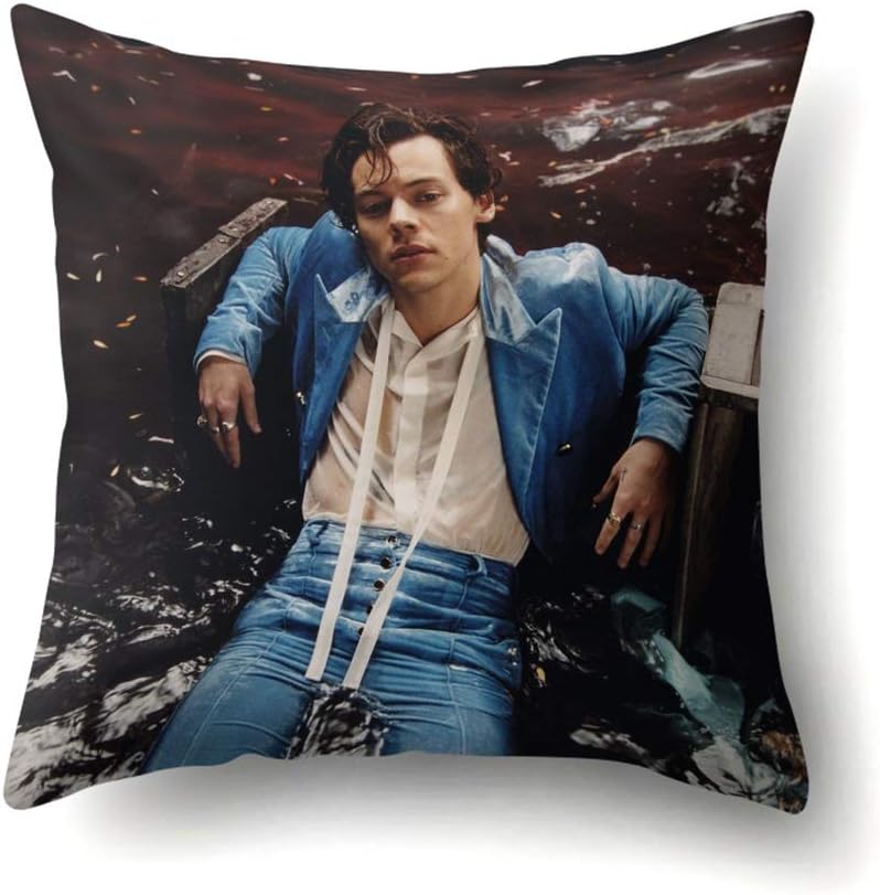ForUBeauty Harry Pillowcase, Decorative Pillow Case Casual Custom Soft Square Zippered Cushion Throw Pillow Cover 45X45cm/18x18in(Style 10)