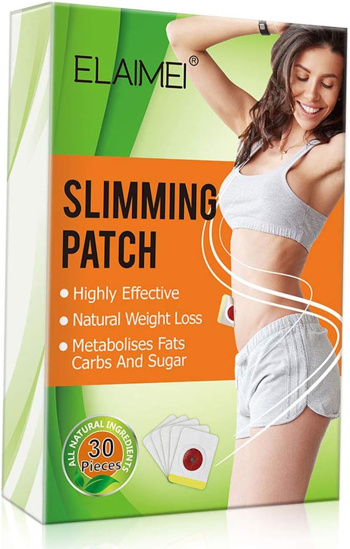 30Pcs Slimming Patch, Weight Loss Sticker, Belly Fat Burner, Tighten Slimming Wonder Patch for Beer Belly, Buckets Waist, Waist Abdominal Fat, Quick Slimming and Shaping