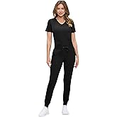 Natural Uniforms Womens Ultra-Soft Luxe Stretch Jogger Scrub Set with Regular and Petite Sizes
