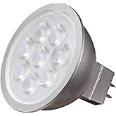 Satco S9616 Silver Back MR16 LED Reflector Light Bulb, GU5.3 Base, 6.5 Watts