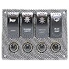 GENSSI-12V-LED-Rocker-Switch-Panel-IP68-Splash-proof-Off-Road-Car-Truck-Marine