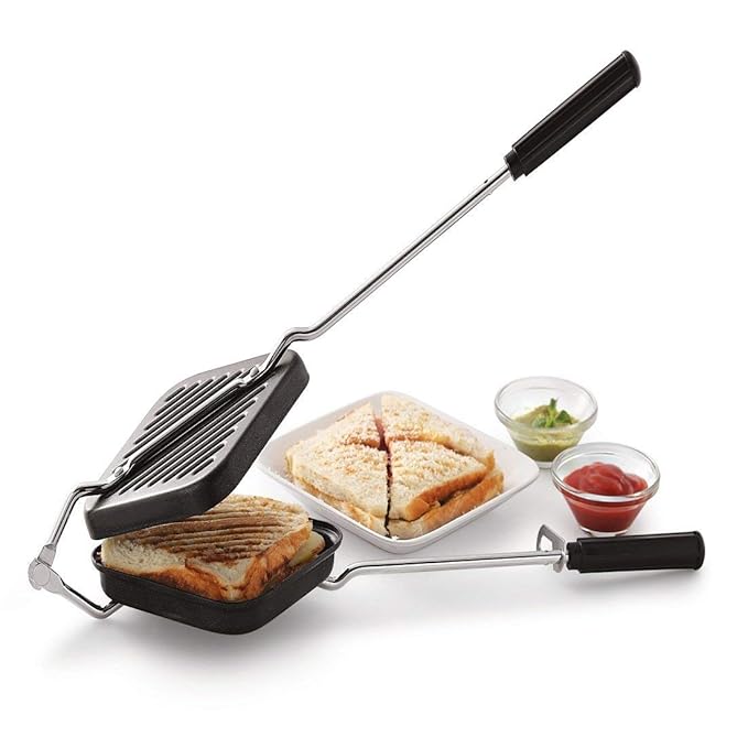 Buy THW Nonstick Grilled Sandwich Bread Toaster for Gas Burner Stove