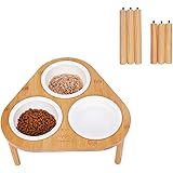 etna wooden multi cat feeder