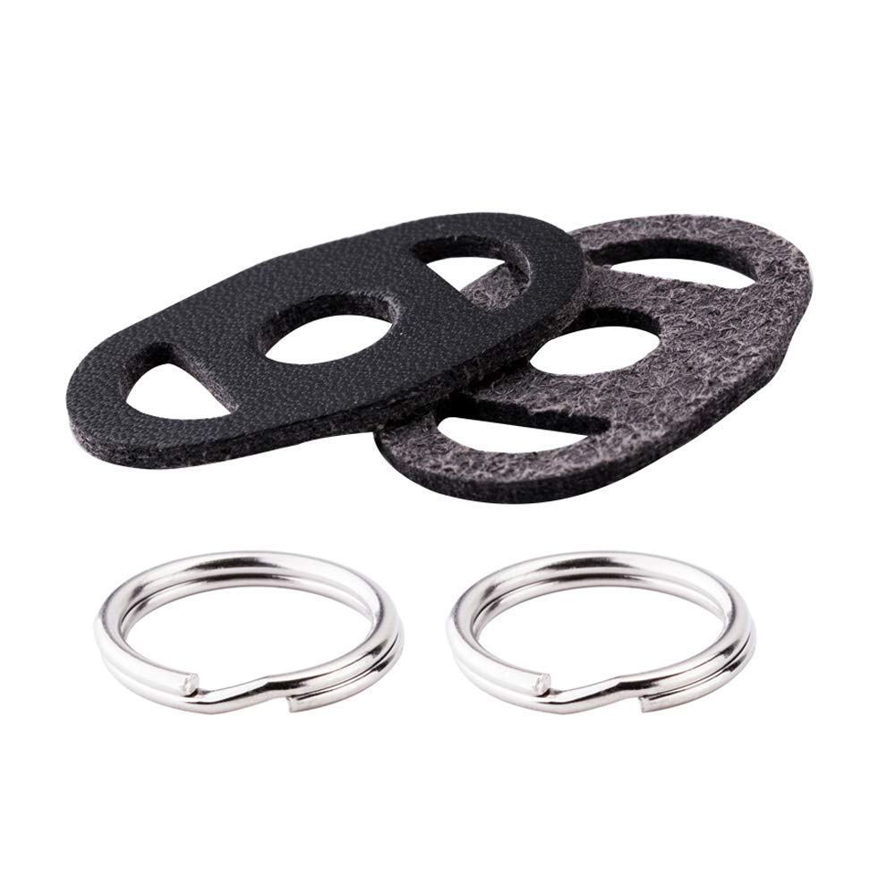 JJC NS-OA1 Neck Strap Accessory - Camera Strap Round PU Leather Lug Ring Cover Set Compatible with Leica Q3, Fujifilm X-T5 X-T50 X100VI A6700 X70 X-E2S and other Cameras with Similar Round Eyelets