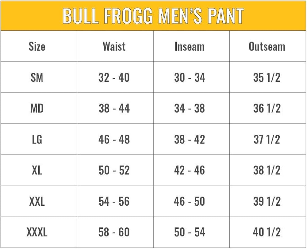 FROGG TOGGS Men's Signature Bull Frogg Waterproof Breathable Rain Pant: Clothing