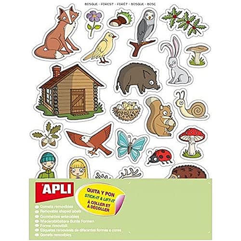 APLI 11444 - Forest Removal Stickers - 12 Sheets of Stickers