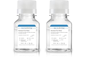 CryoKing Ultra Pure Water, Nuclease Free Water Molecular Biology Grade, Sterilization, DNase, RNase, Protease, Endotoxins (Pyrogen) Free, PCR/RT-PCR Certified, 100ml/Bottle, 2 Bottles/Case