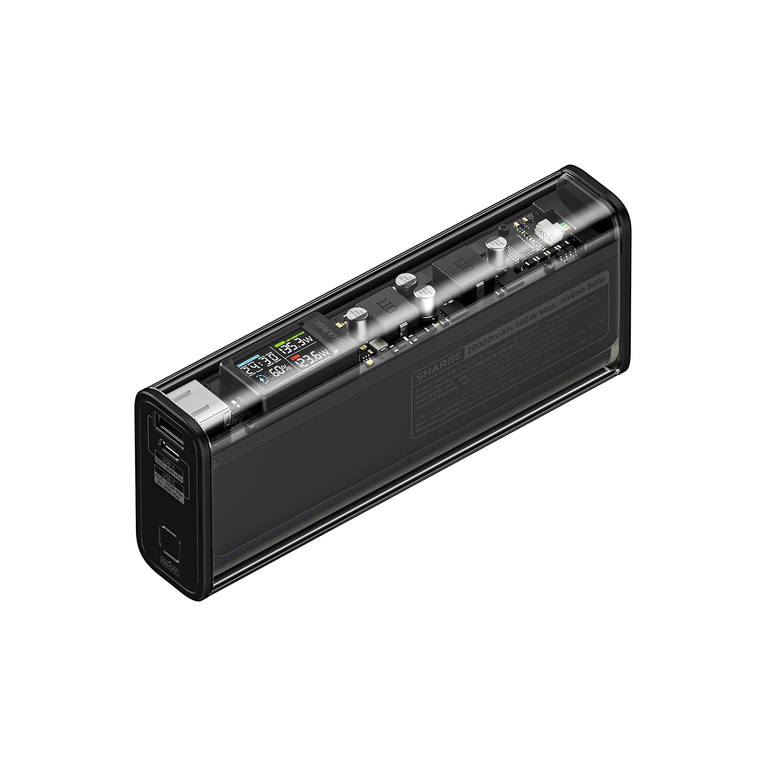 SHARGEEK 140 Power Bank, 140W Output 20000mAh