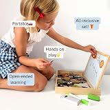 Jaques of London Farm Magnetic Drawing Board Kids Wooden Toys Farm Animals view 5