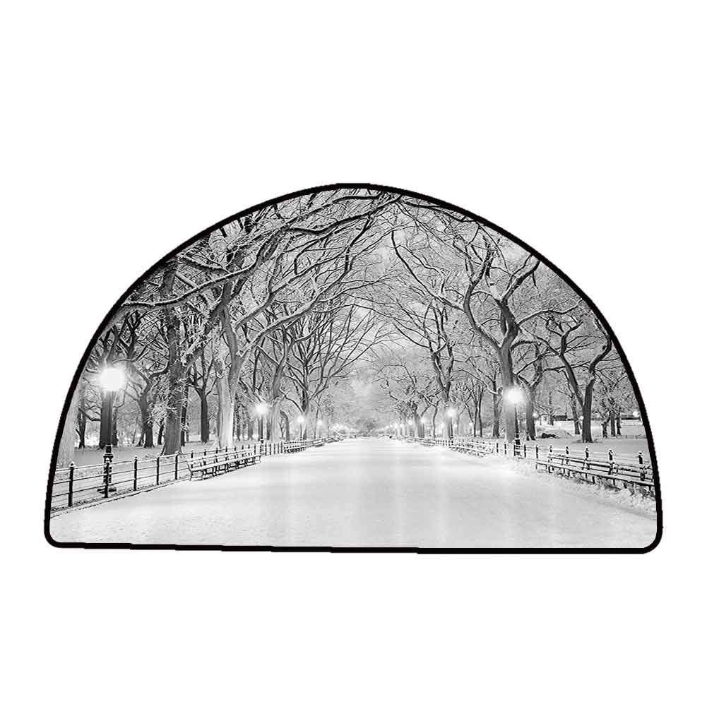Floor mats for Kids Winter Decor, View of Central Park in
