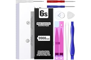 EMNT (8000mAh Battery for iPhone 6s (2024 New Version),(Model: A1633 A1688 A1700) Replacement Battery with High Capacity for iPhone 6s with Full Remove Repair Tool Kit