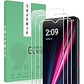 YUSYAIE [3 Pack] Tempered Glass Screen Protector Compatible with T-Mobile Revvl 6x Pro 5G/ 6 PRO 5G with 9H HD Clear Transparent Ultra thin Protective Glass Film