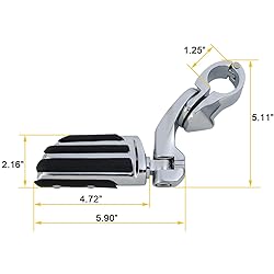XFMT 1.25" Short Angled Adjustable Highway Footpegs