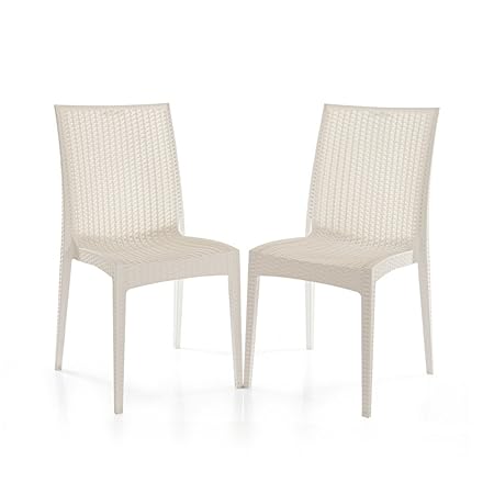 Varmora Designer Chair Set of 2 (Club - White)