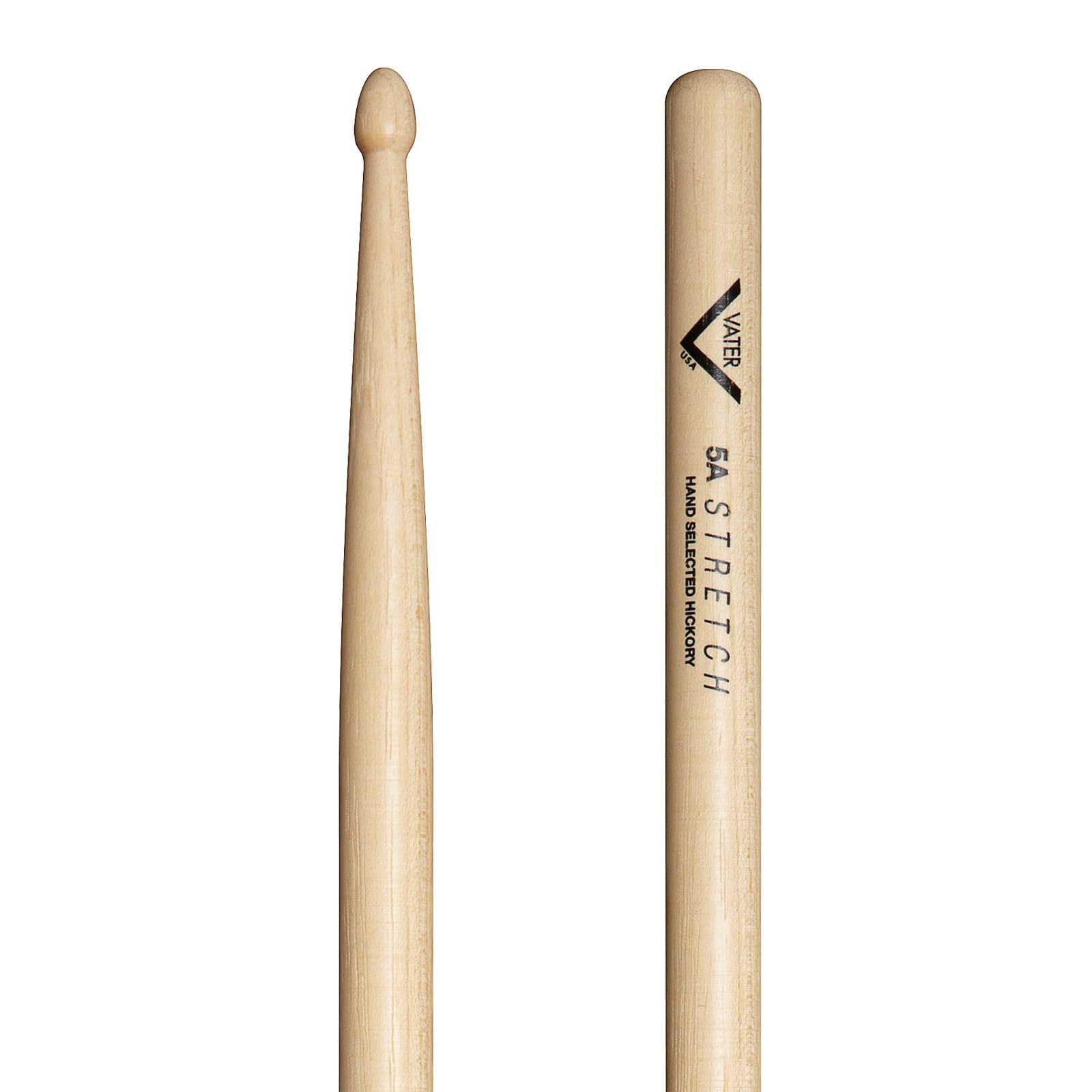 Vater Drumsticks VH5AS - Stretch 5A American Hickory Series - Acorn Wood Tip