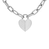 Fossil Women's Harlow Linear Texture Heart