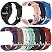 QGHXO Band for Garmin VivoActive 3, Soft Silicone Replacement Watch Band for Garmin VivoActive 3 / Garmin Vivoactive 3 Music/Garmin Forerunner 645 Music (5PCS Bands-Girl, Large)