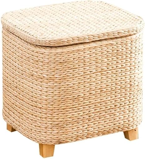 TESSKy Hecho a Mano de ratán Taburete Taburete Moda Mesa de heces