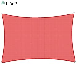 SunnyRoyal Sun Shade Sail 11'x12' Rectangle Canopy