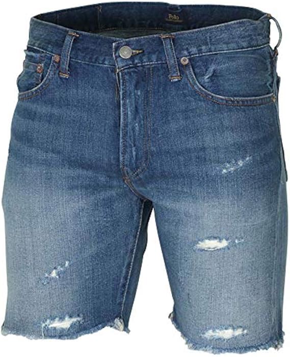 Amazon.com: Ralph Lauren Polo Men's Denim Shorts 7107503-4001 (36): Clothing