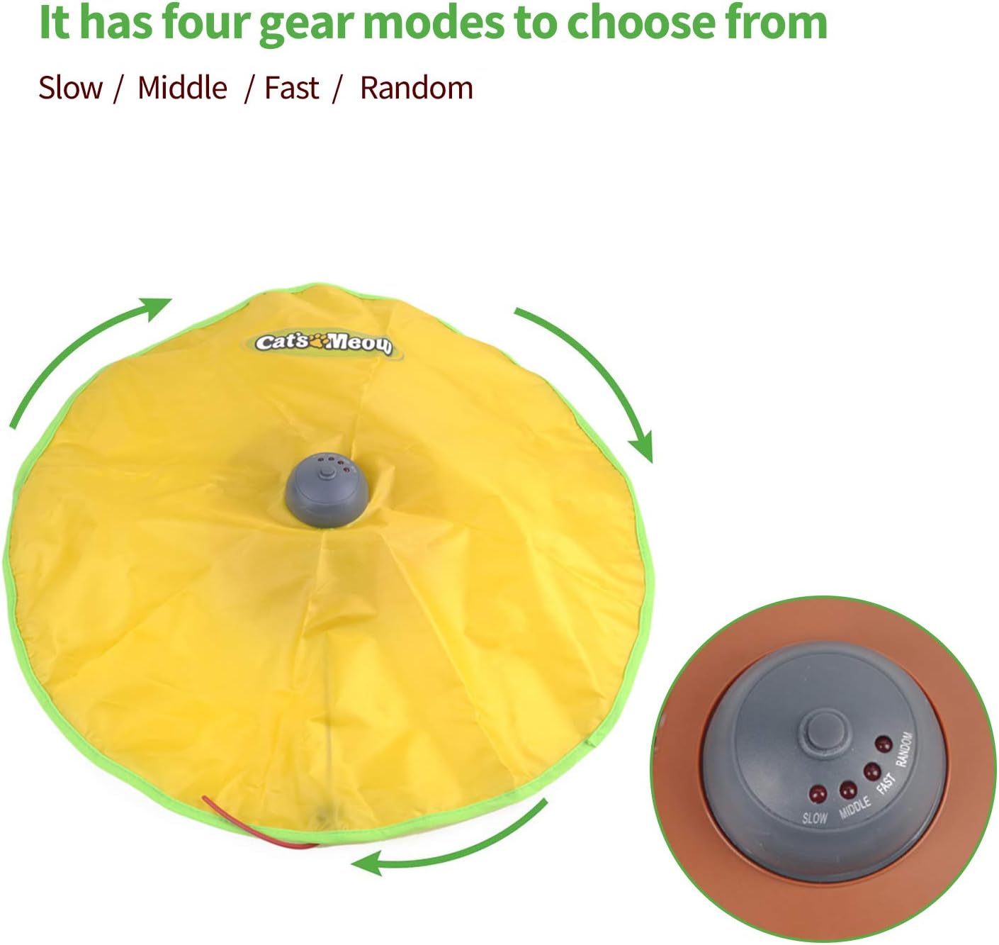 PETCUTE Cat Toys Electronic Interactive Cat Toys Moving Mice Automatic Toys for Indoor Cats 4 speed Mode Catch Me Undercover Mouse Toy - Image 4