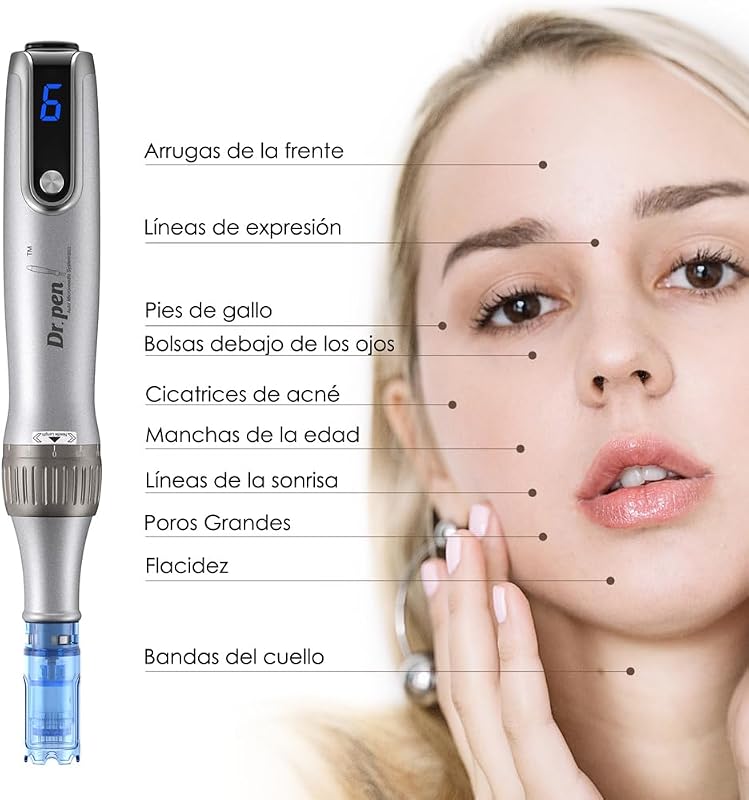 Dr.pen M8S Auténtico Inalámbrica Microneedling con 7 Cartuchos (1 c/u)