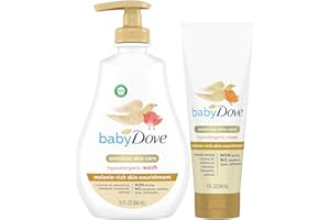 Dove Baby Body Wash & Lotion for Melanin-Rich Skin Care – Hypoallergenic, Suitable for Newborns