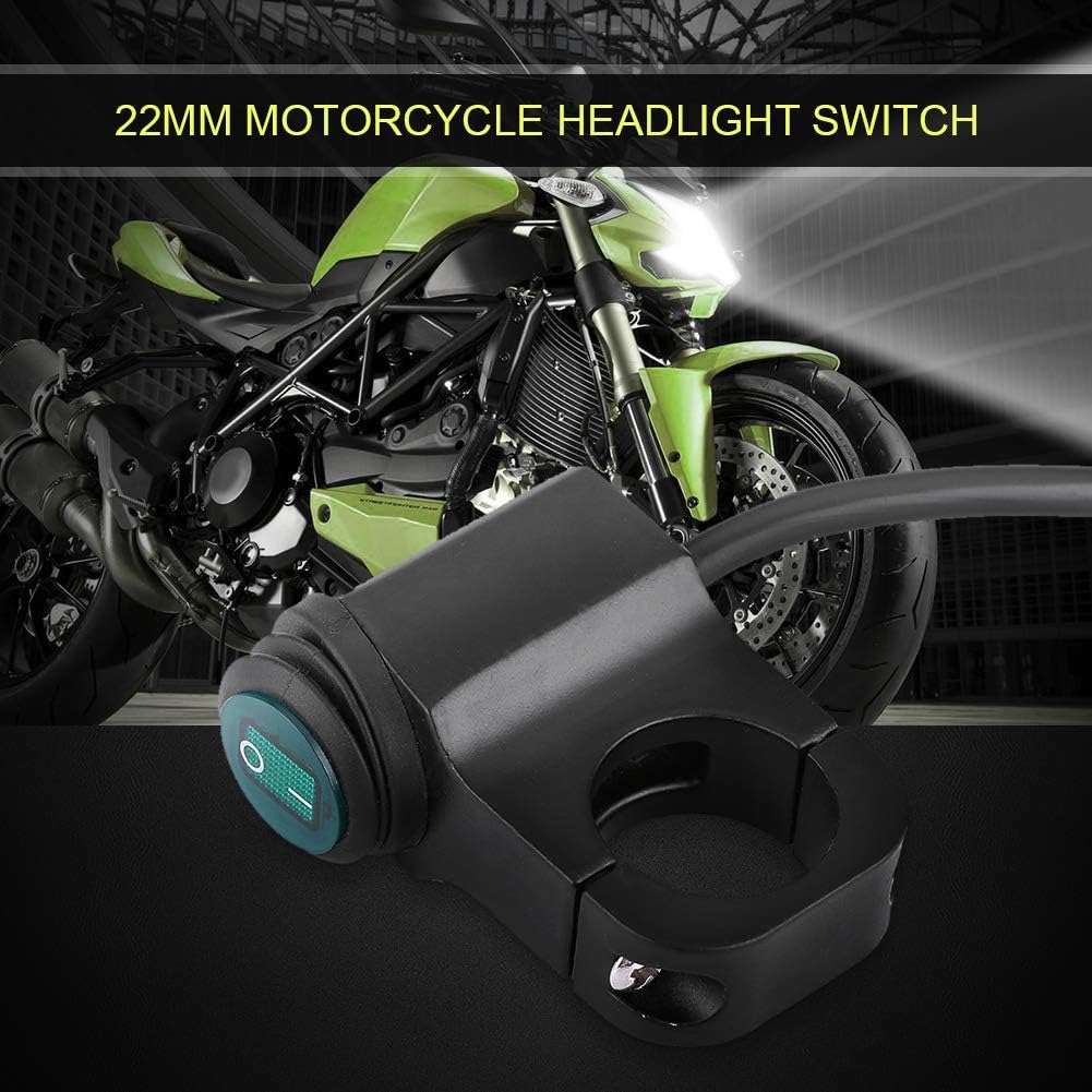 motorcycle headlight ◈ Fydun Universal Handlebar Motorcycle Headlight Switch 22mm Fog Spot Light Switch 12V Waterproof ON OFF Switch - Image 3