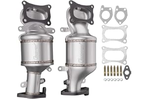 CIRconvert Left & Right Catalytic Converter Compatible with 2009-2021 Honda Pilot, 2008-2017 Honda Accord, 2008-2019 Honda Odyssey, 2010-2020 Acura MDX Catalytic Convertor (EPA Compliant)