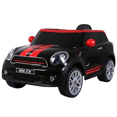 Costzon Kids Ride On Car, Licensed 12V Electric Mini PACEMAN, Remote Control Two Modes Operation, MP3 Lights Black