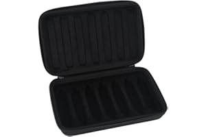 VGEBY Black Harmonica Case - Zippered Carrying Case for 7 Harmonicas