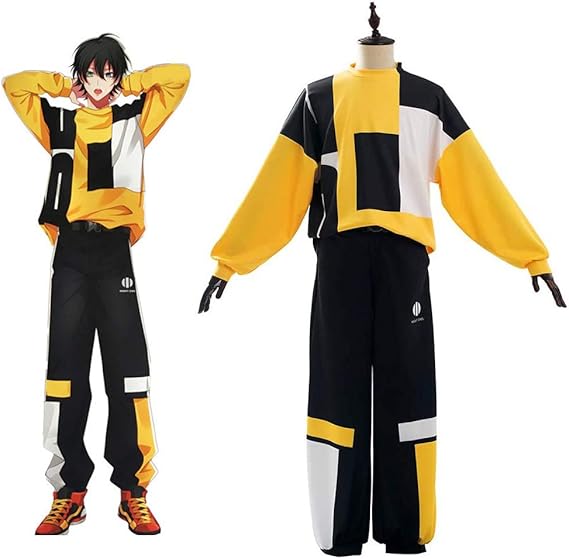 Amazon Co Jp Hypnosis Microphone Division Rap Battle Cosplay Sanro Yamada Costume Cosplay Costume Sanro Yamada Costume High School Student Long Sleeve Uniform Daily Clothes Hippmy Cosplay Costume Yellow X Black Halloween Costume Adult Costume